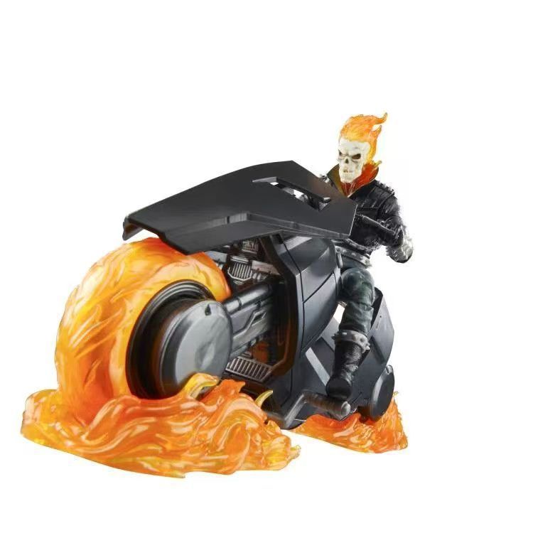 Ghost Rider dan Motosikal Komik Ulang Tahun Ke-85 Ghost Rider Danny Cage Model Tokoh Aksi