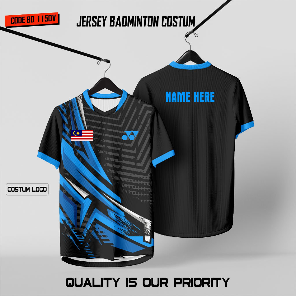 Jersey Badminton Custom Nama YONEX Malaysia Jersey Badminton Sublimation Baju Badminton Pria Wanita Jersey Badminton Team Baju Badminton Murah