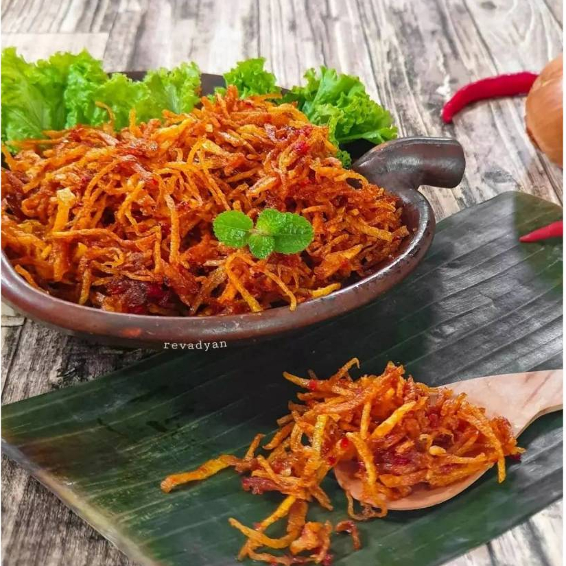 SAMBAL KENTANG KERING RANGUP CRUNCY/ SAMBAL GARING KENTANG 300 gram(KENTANG SAHAJA)