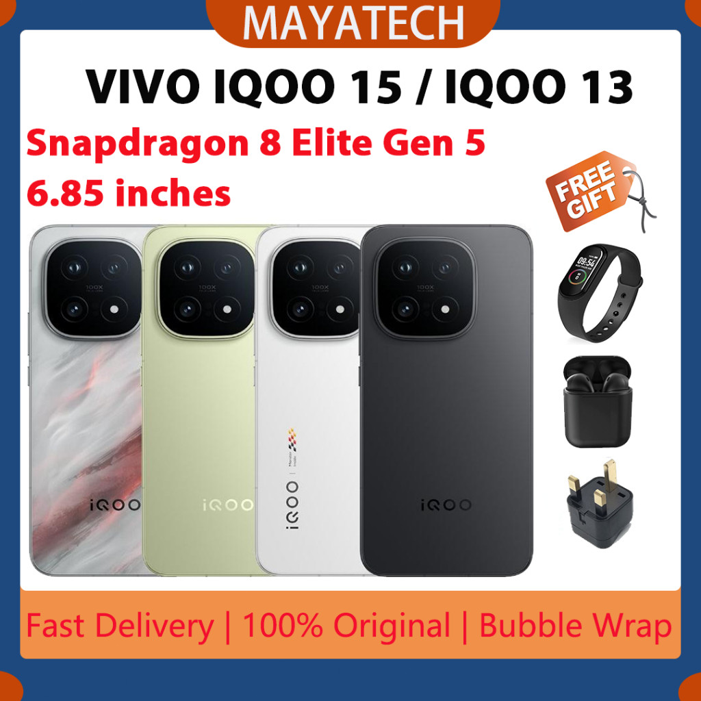 VIVO IQOO 15 6.85'' Snapdragon 8 Elite Gen 5 100W 7000 mAh/VIVO iQOO 13 6.82'' 6150 mAh Snapdragon 8 Elite (3 nm) 120W