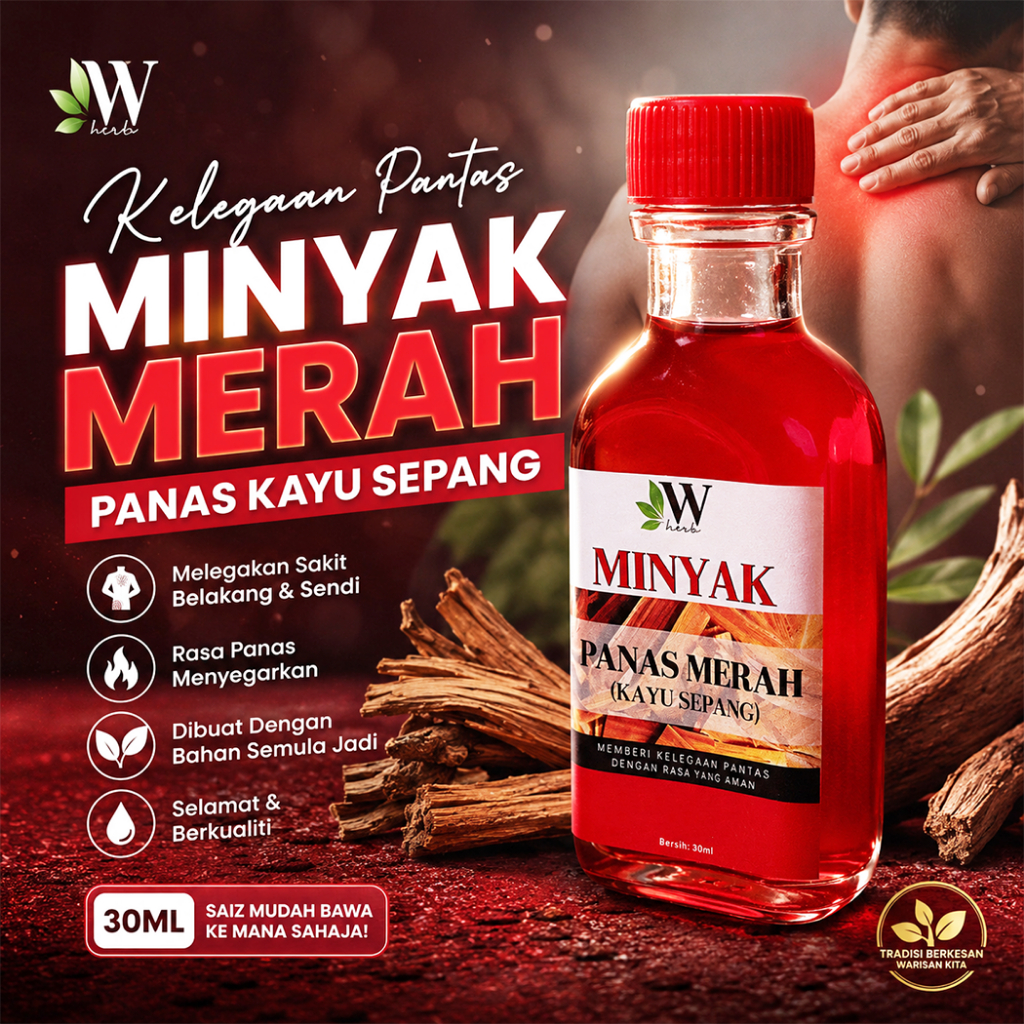 Minyak Urut Merah Otot Sendi Lutut Minyak Herba Minyak Buang Angin Minyak Minyak Saraf Ointments Otot Minyak Panas