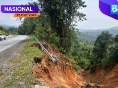 Heading to Kelantan? JKR warns motorists to take care on cracked stretch of Gua Musang road near Yayasan Albarakah